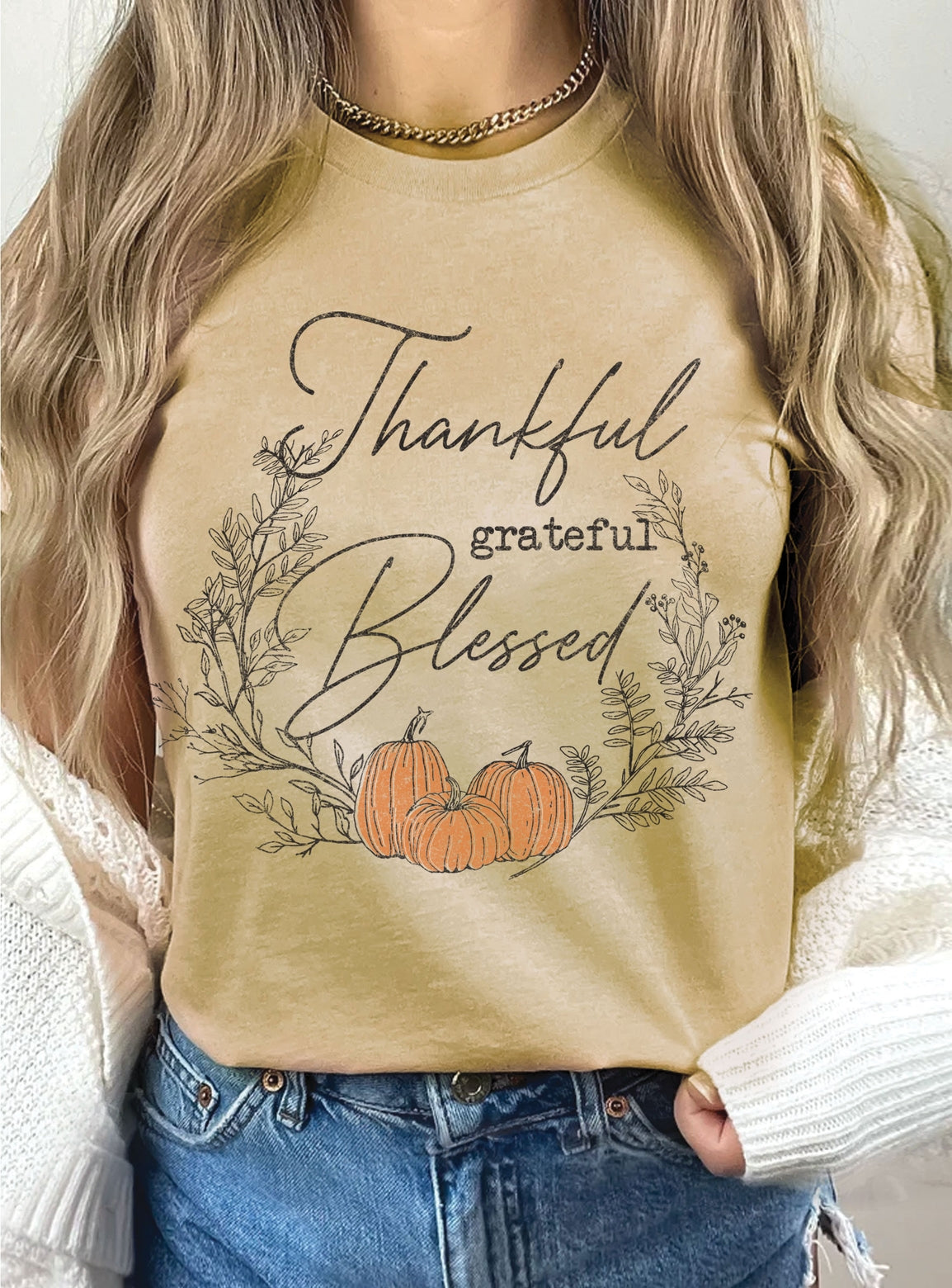 Thankful, Grateful, Blessed T shirt