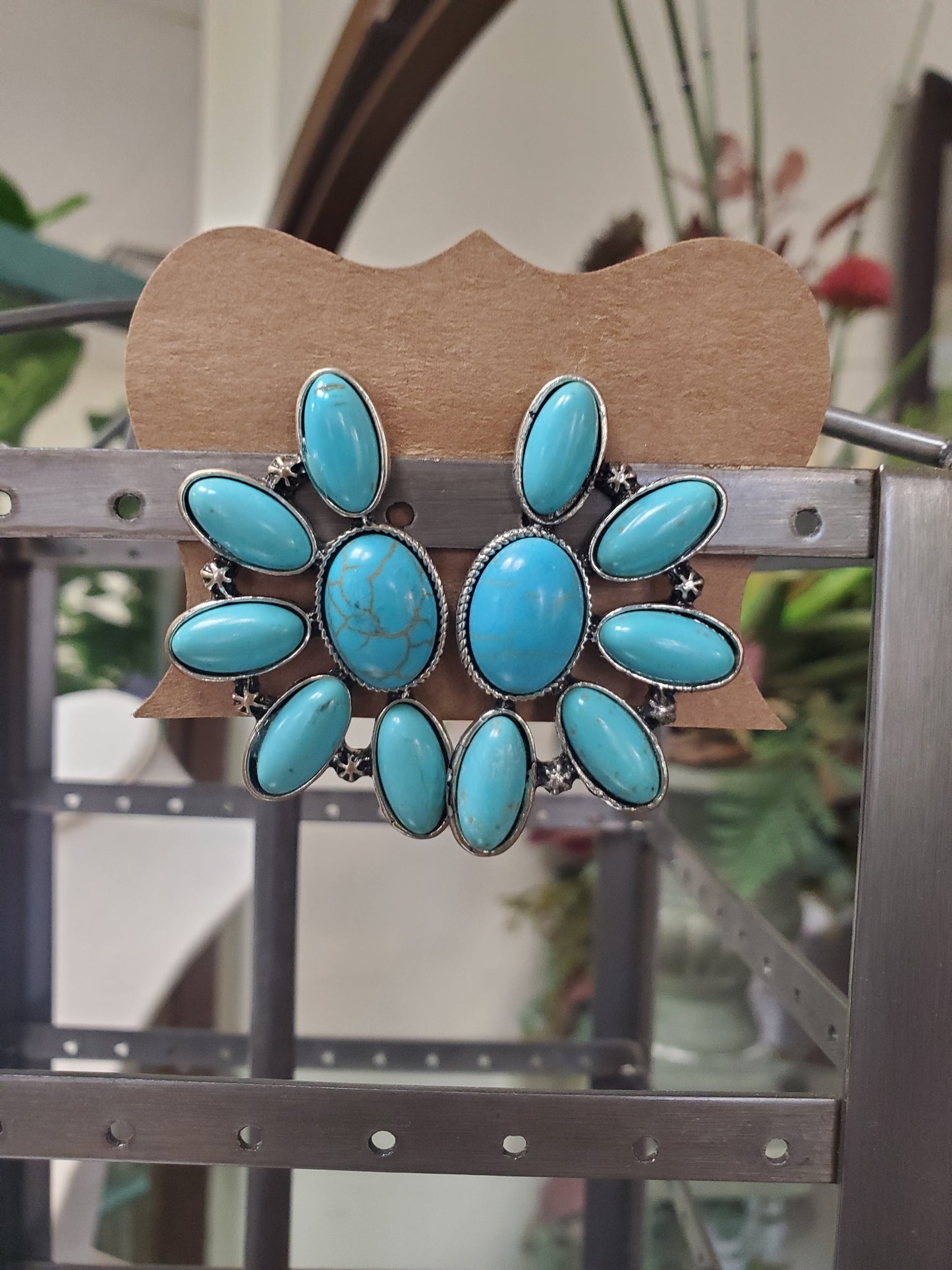 Turquoise Blossom Earrings