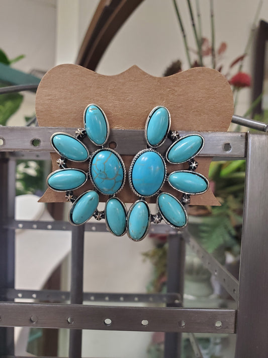 Turquoise Blossom Earrings