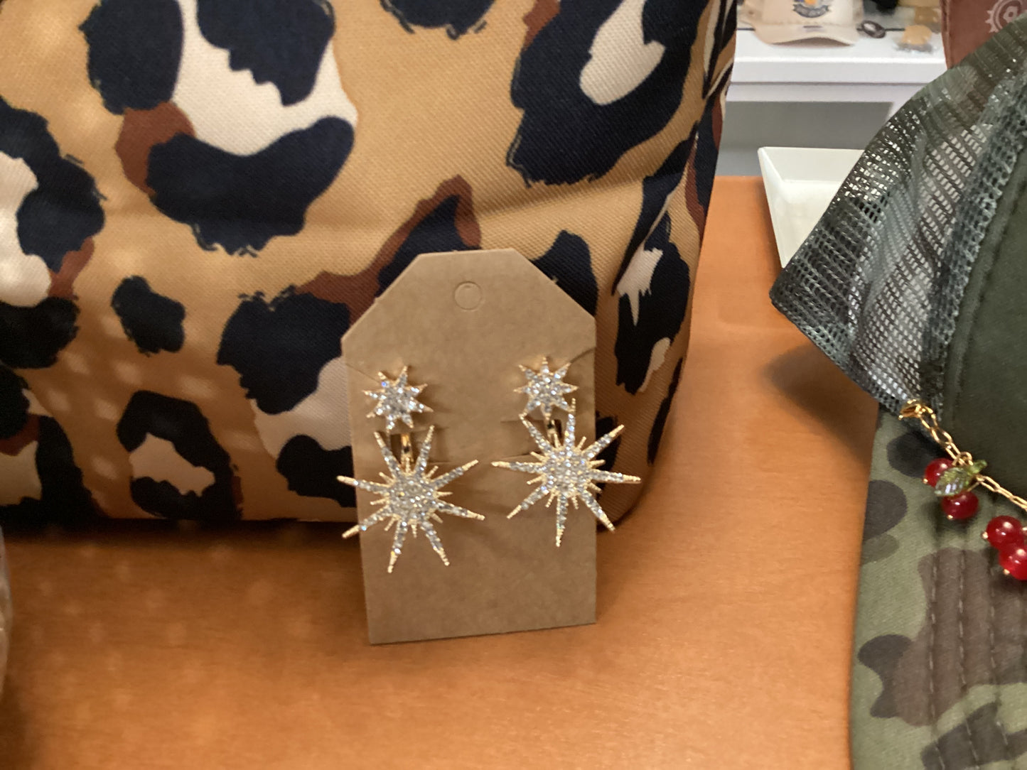 Shooting Star Rhinestone Earrings