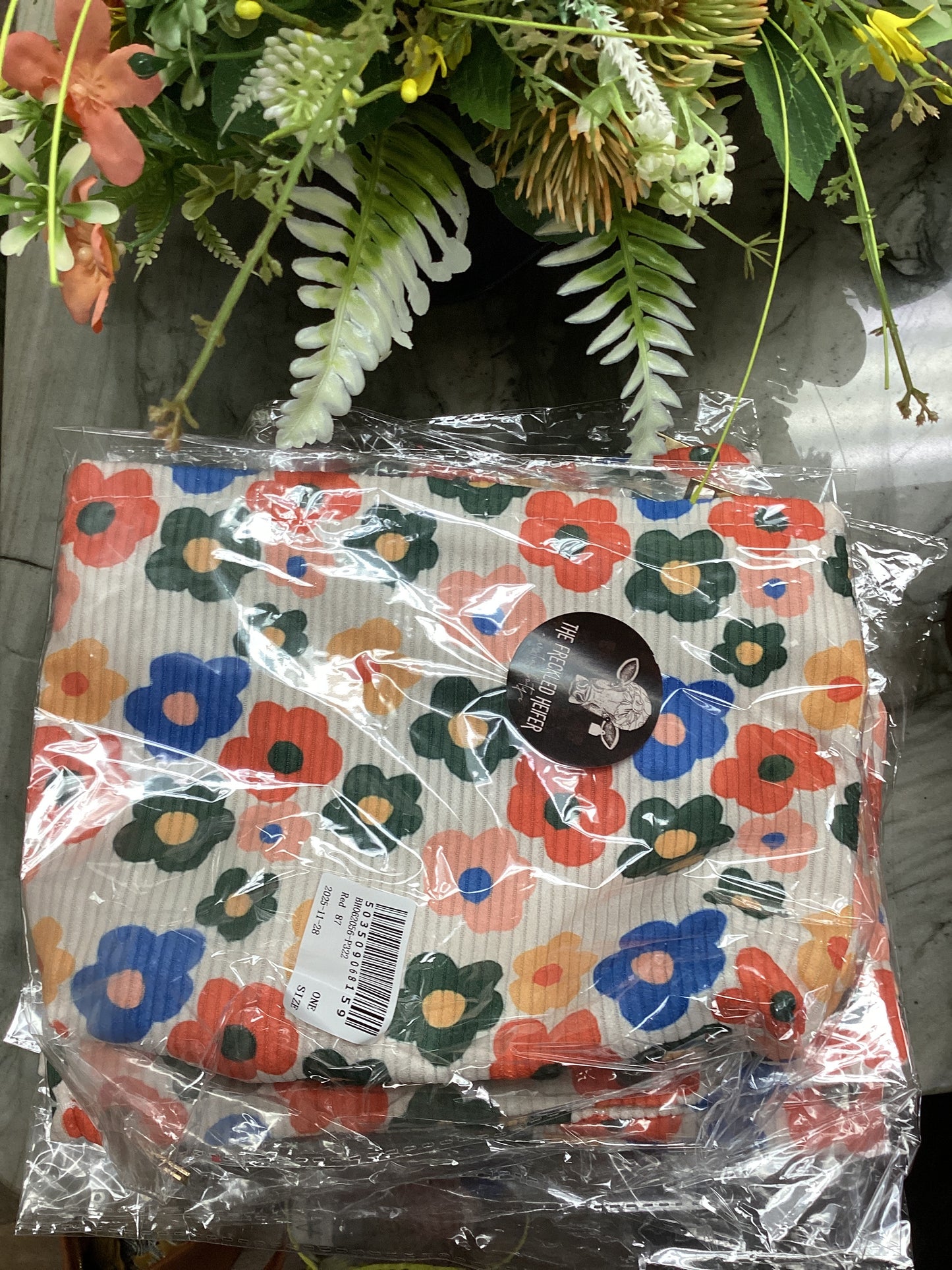 Floral Cosmetic Bag