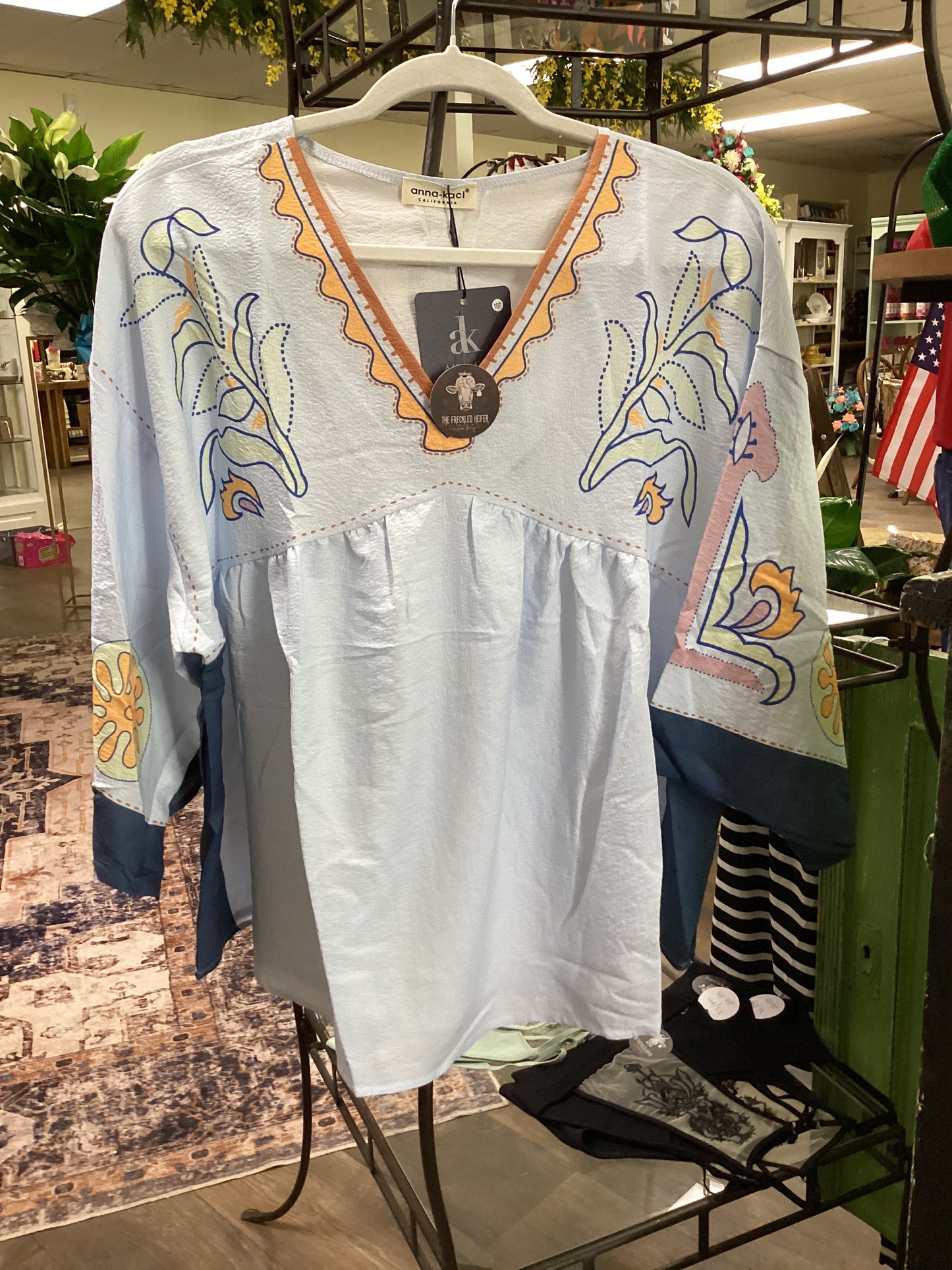 Anna Kaci Floral Blouse