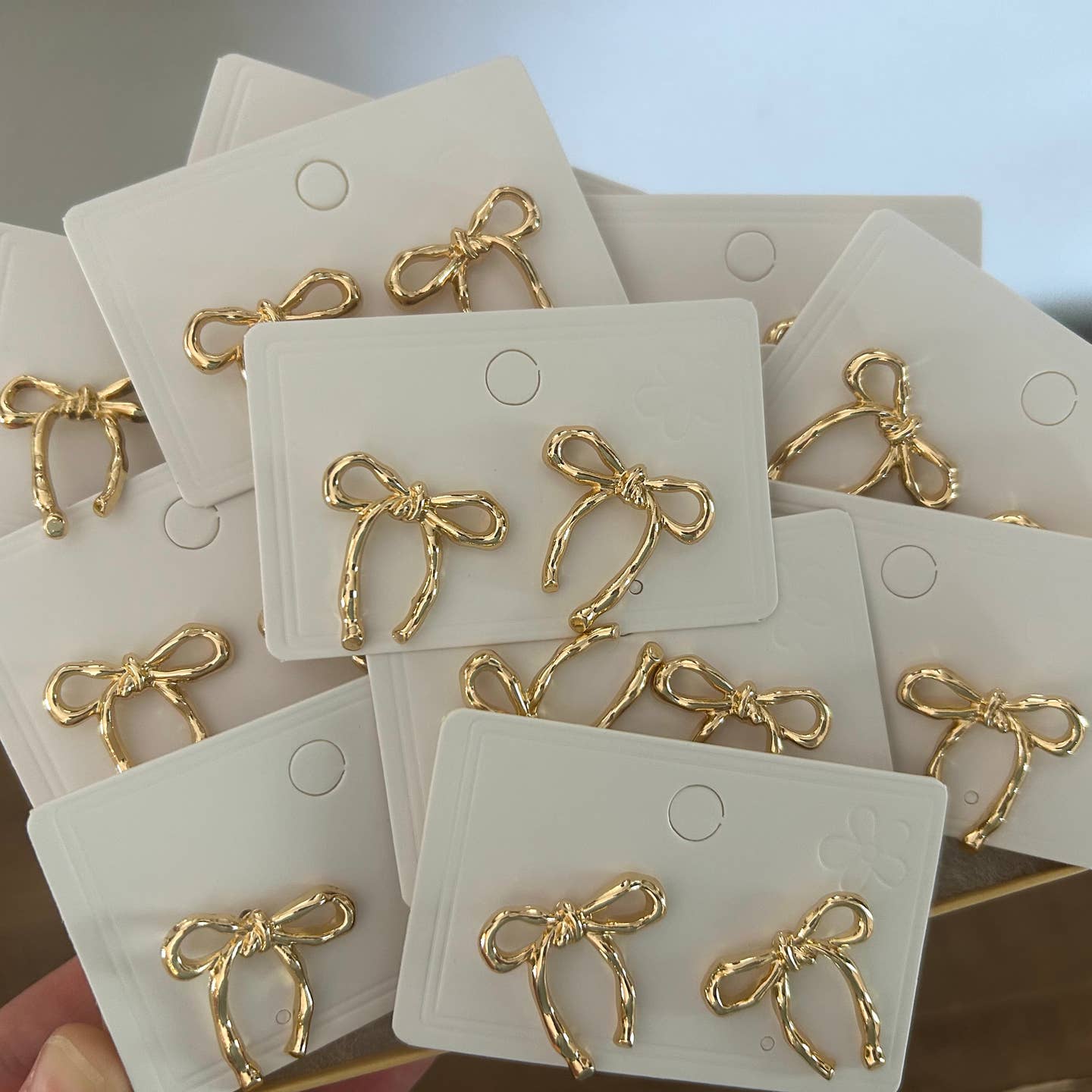 Gold Bow/Coquette Stud Earrings