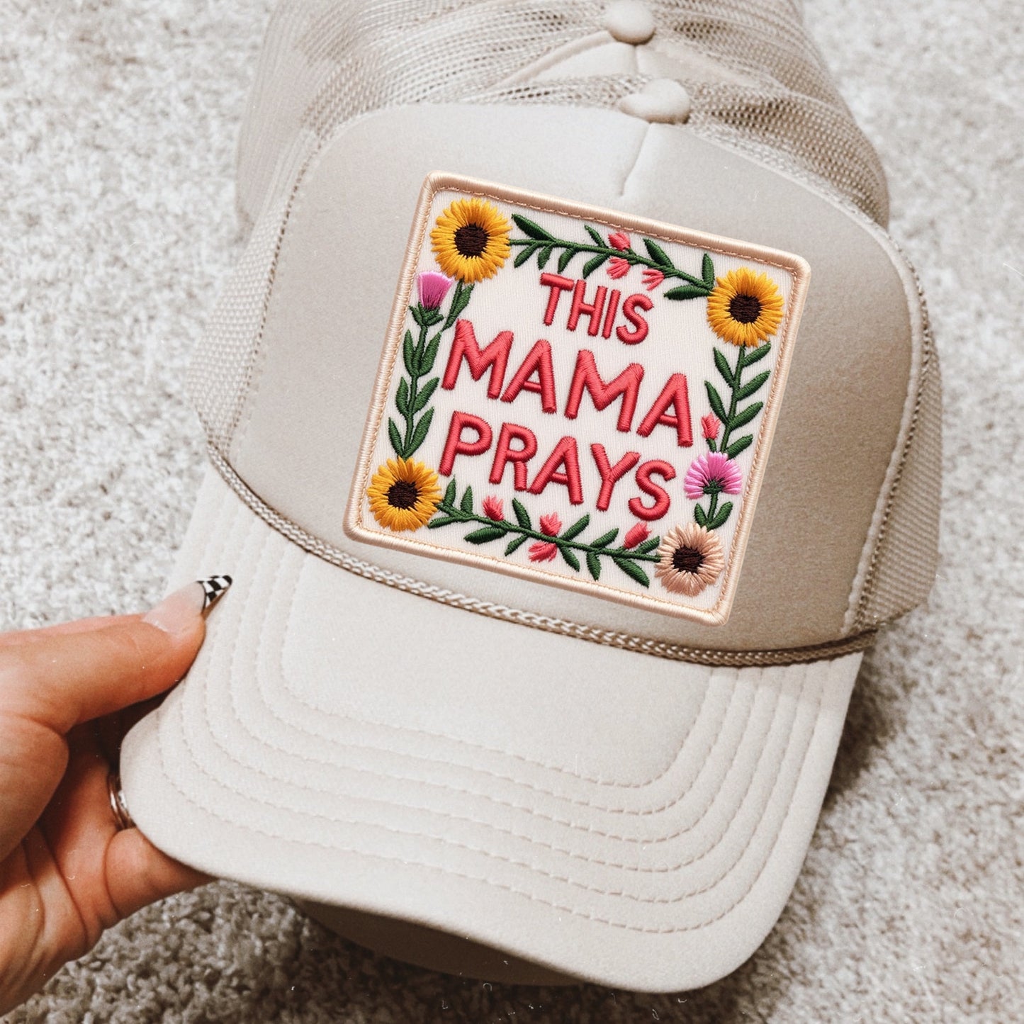 This Mama Prays Trucker Hat