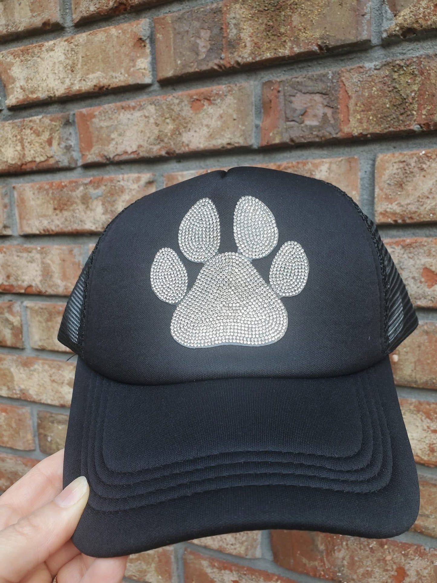 Black Paw Trucker Hat