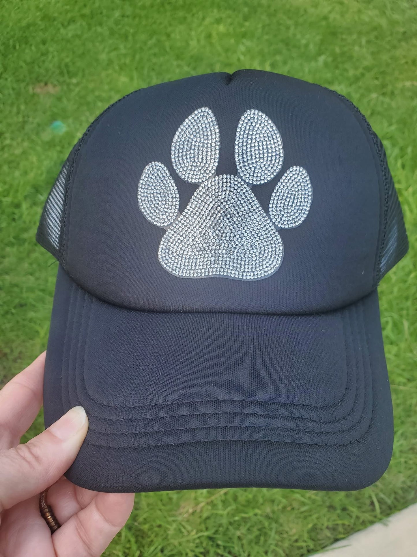 Black Paw Trucker Hat