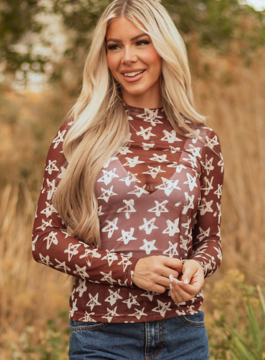 Star Mesh Blouse