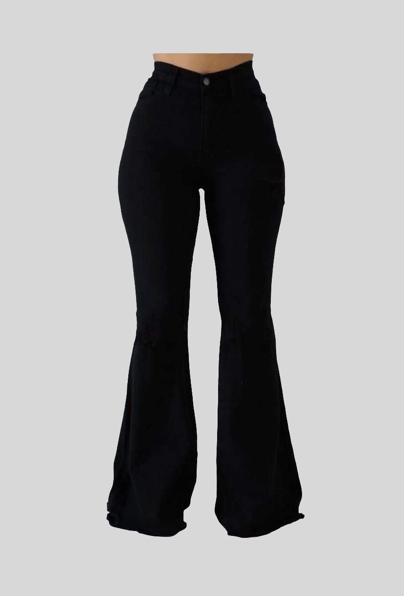 Gigi bell bottoms black jeans