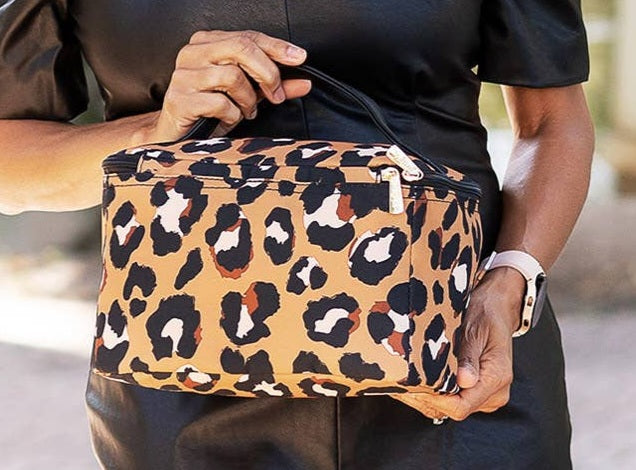 Leopard Cosmetic Bag Large