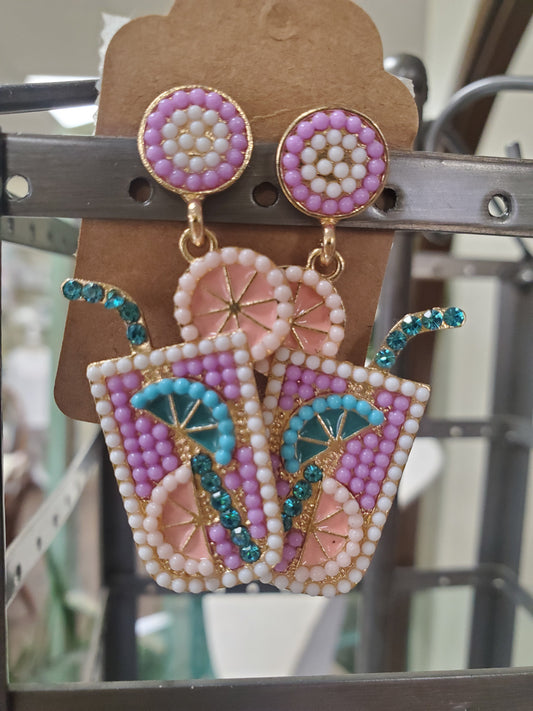 Pink Lemonade Earrings