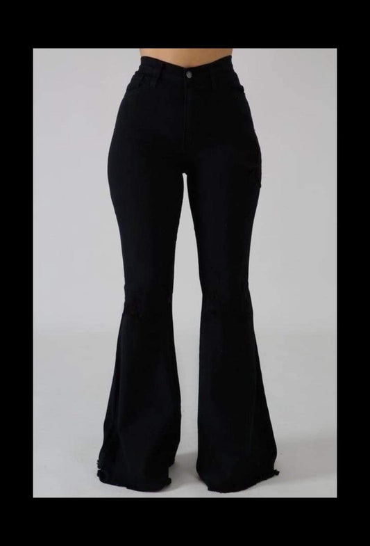 Gigi bell bottoms black jeans