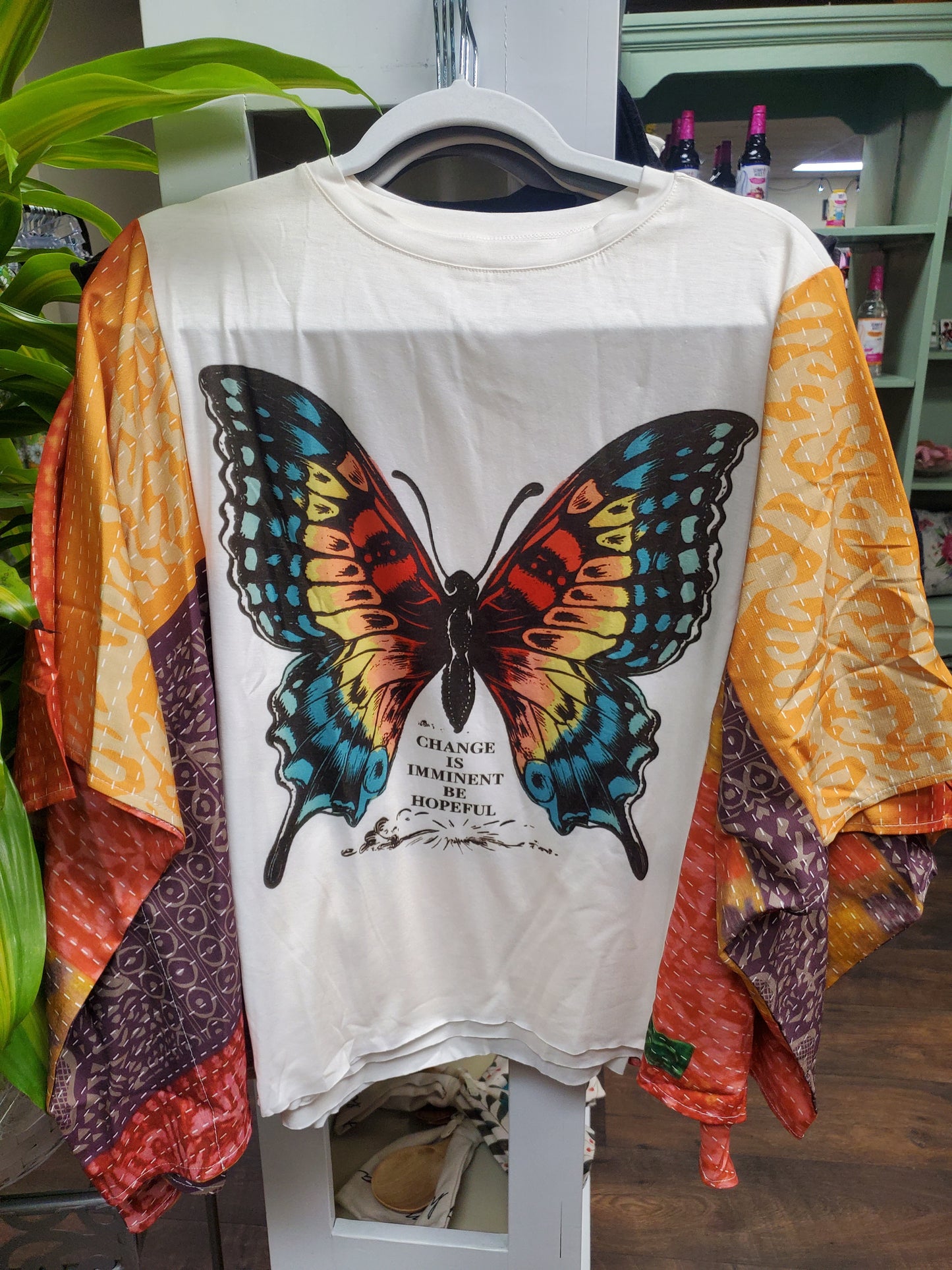 Butterfly Kantha Style Tshirt