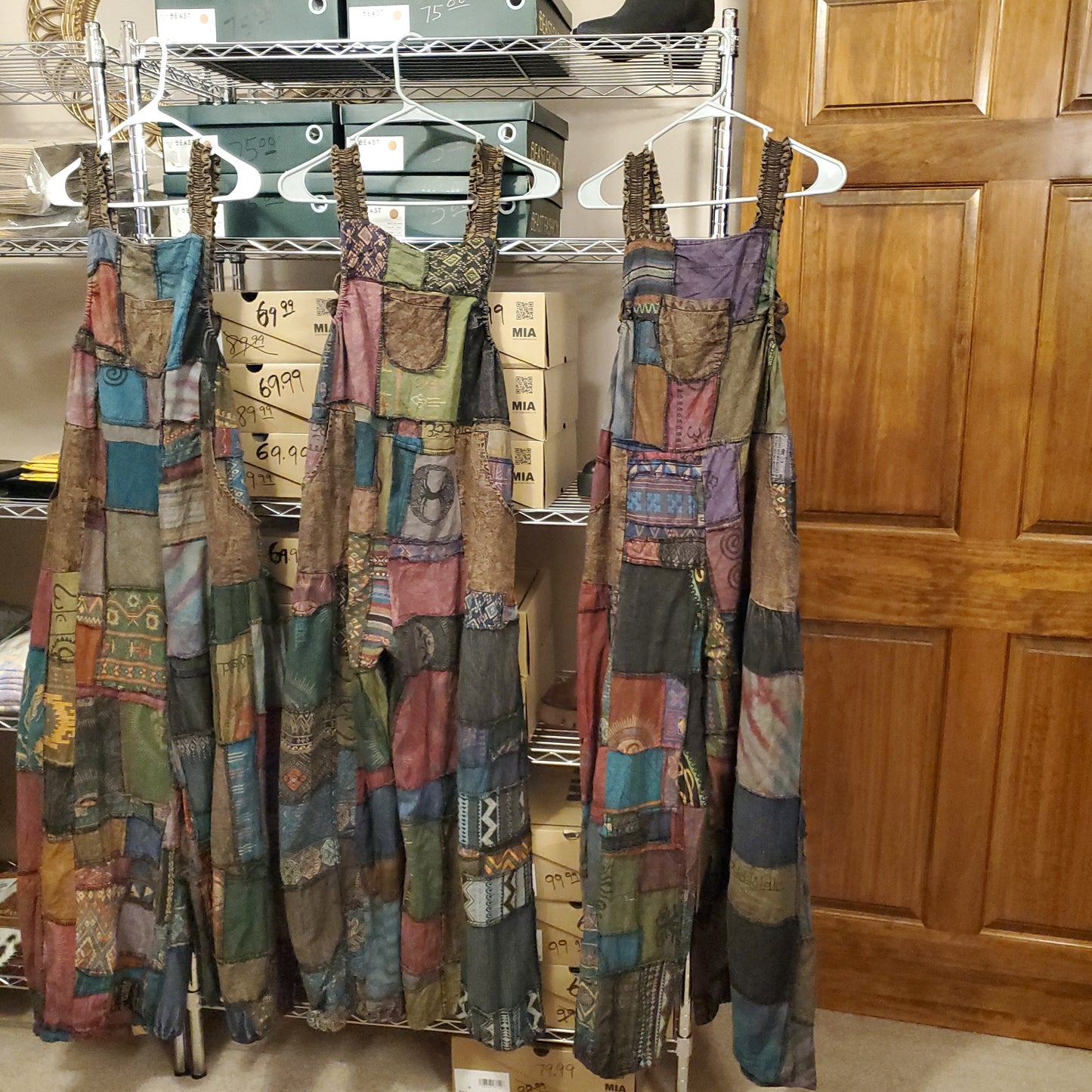 Bohemian Patchwork Overalls