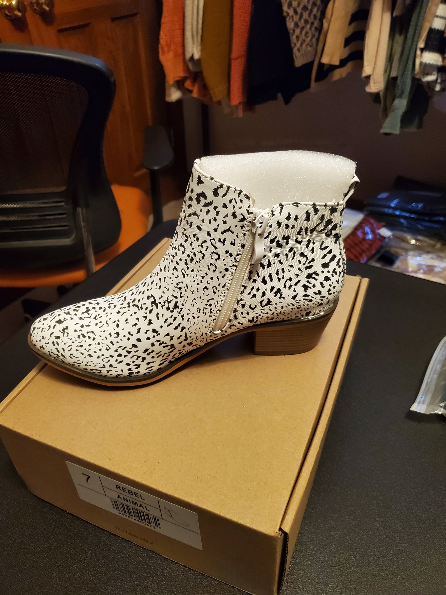 Rebel Cow Print Bootie