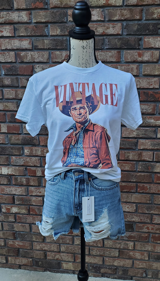 Vintage cowboy tshirt