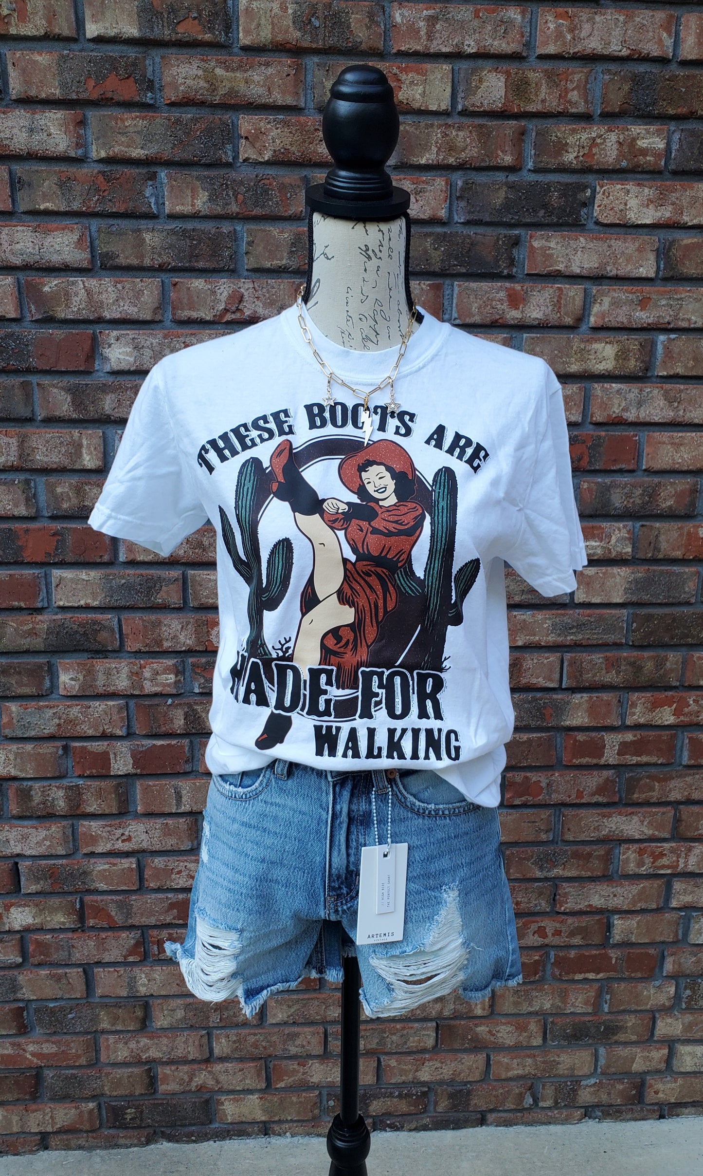 These boots are made... graphic tshirt