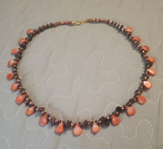 Pumpkin seed necklace