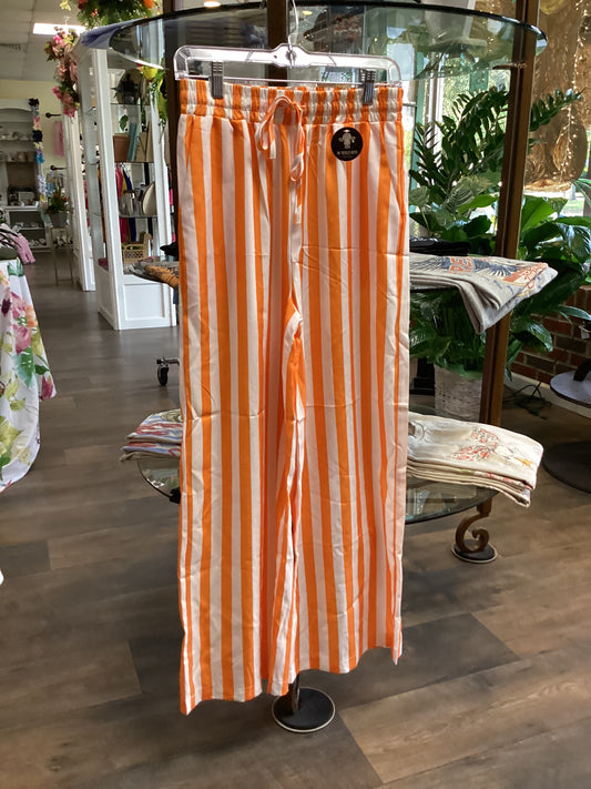 Orange Striped Pants
