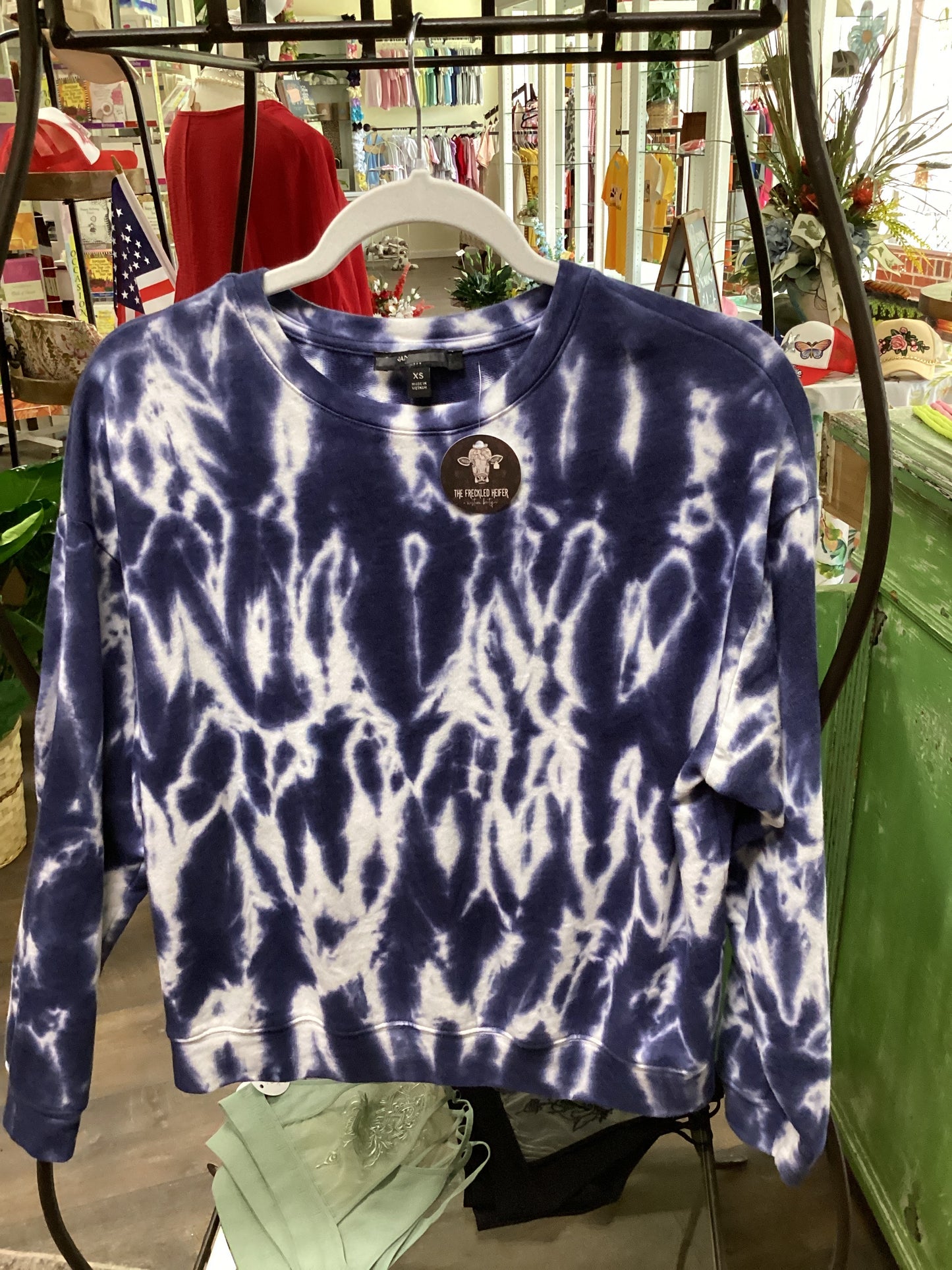 Tie Dye Navy Pullover