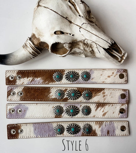 Cowhide Cuff Bracelet