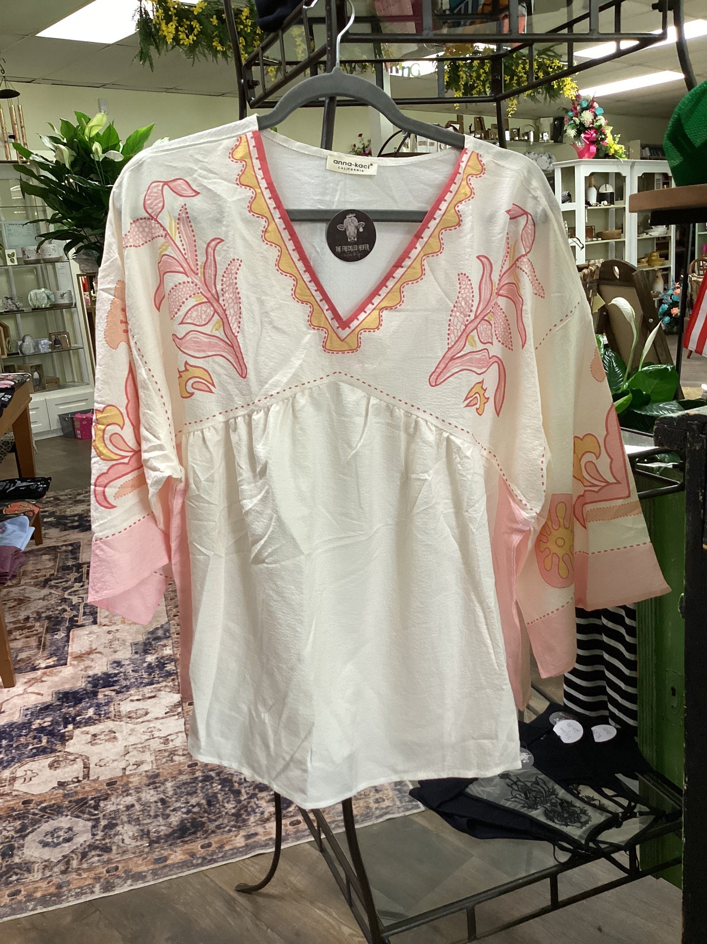 Anna Kaci Floral Blouse