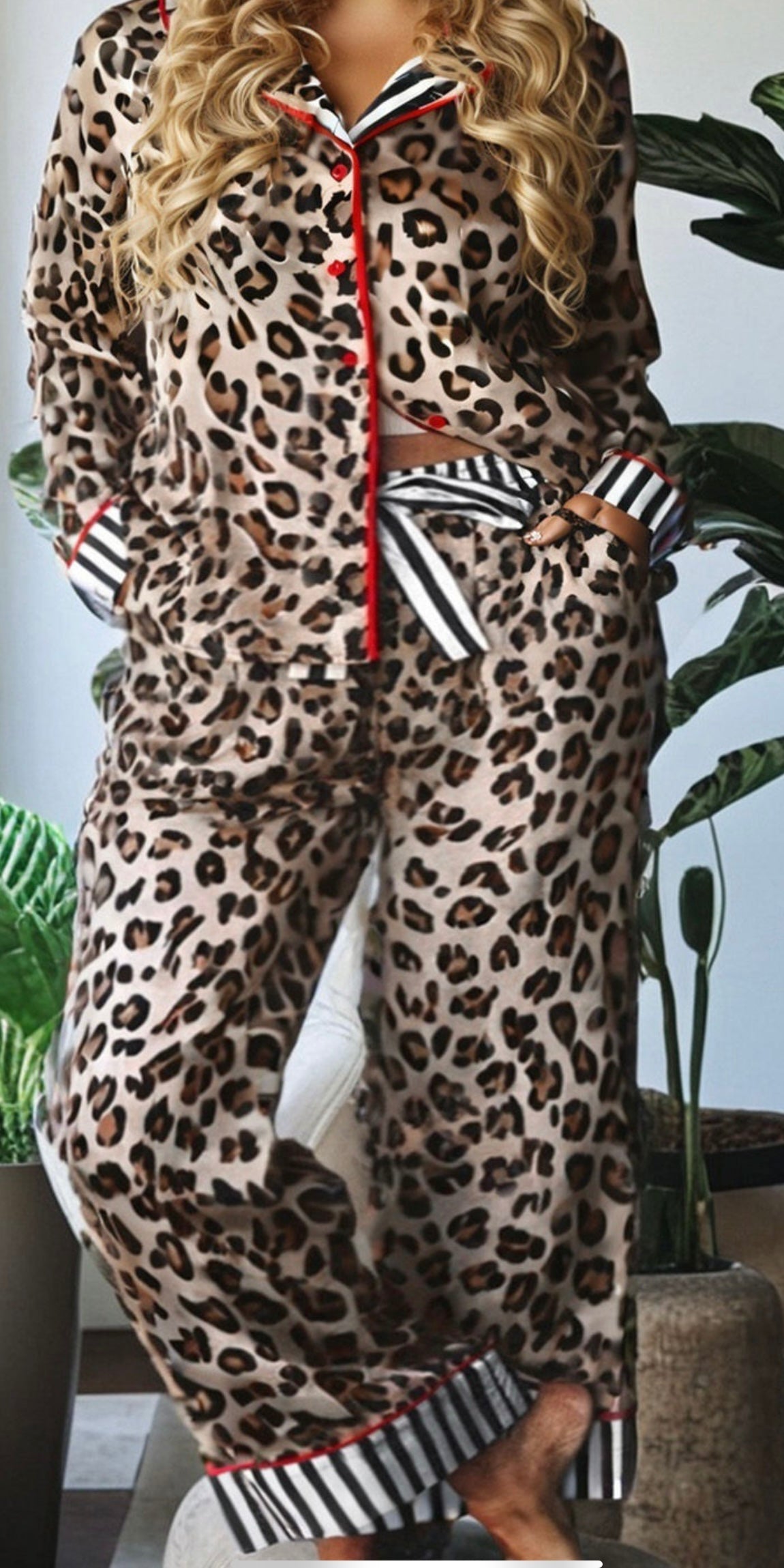 Leopard and Striped Pajamas