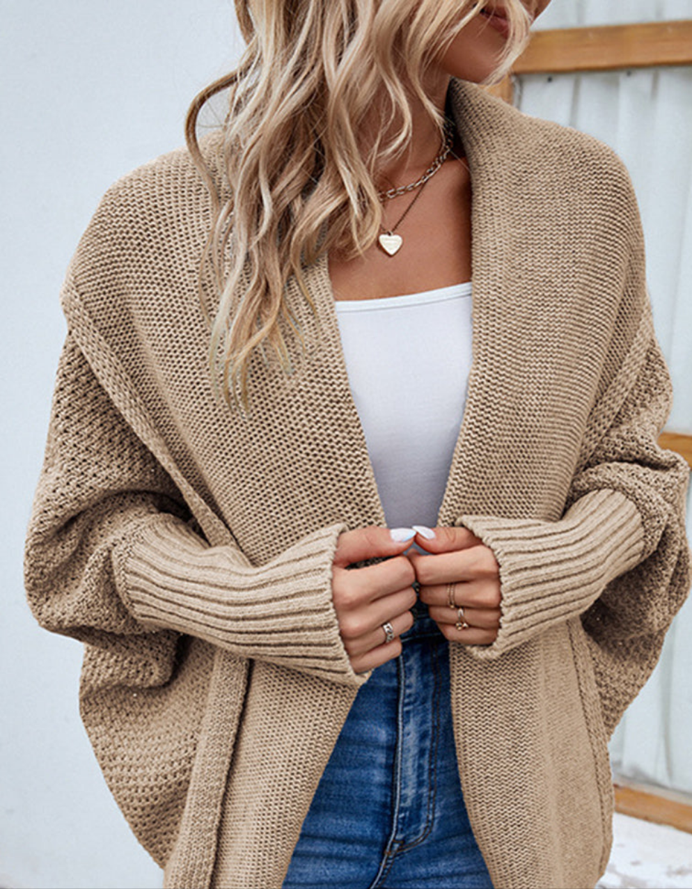 Cardigan Sweater Khaki