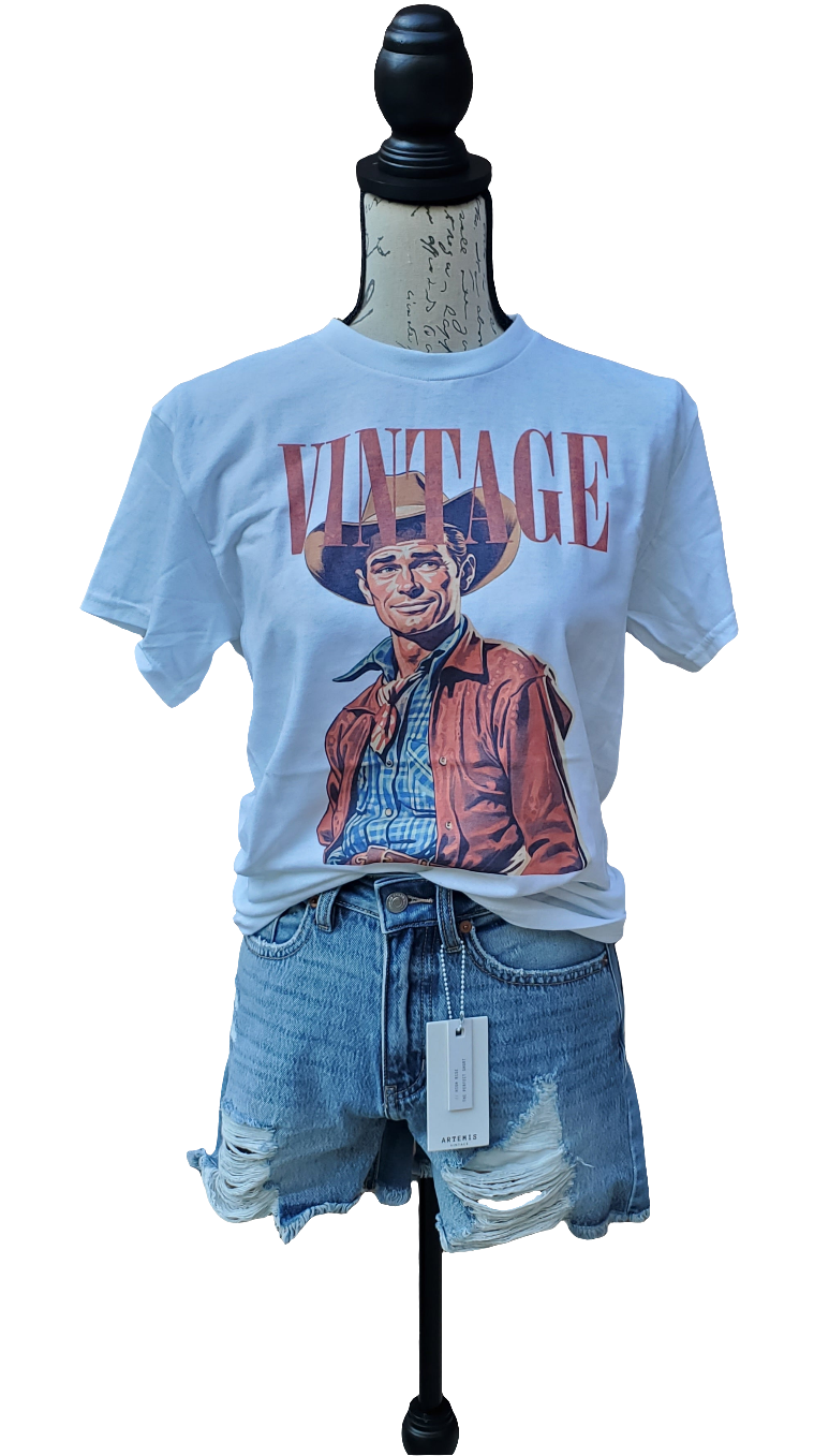 Vintage cowboy tshirt