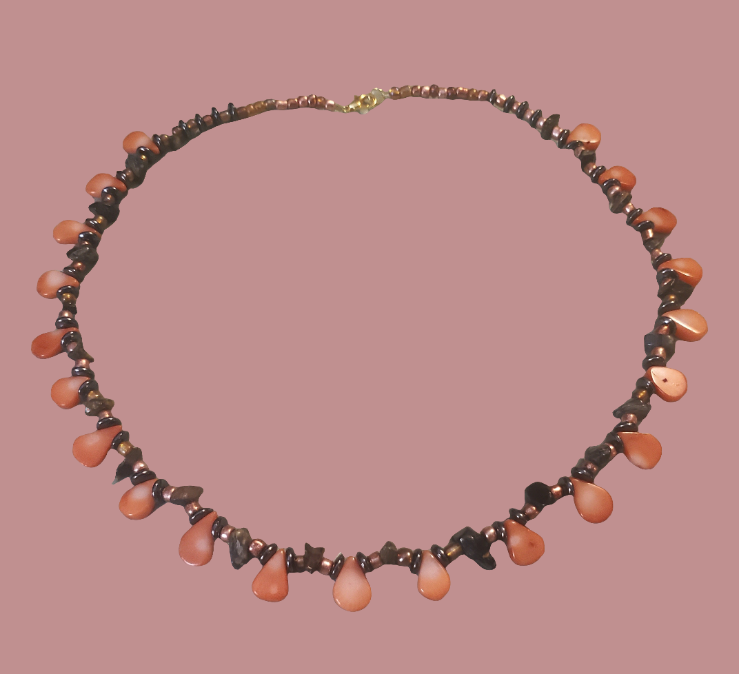 Pumpkin seed necklace