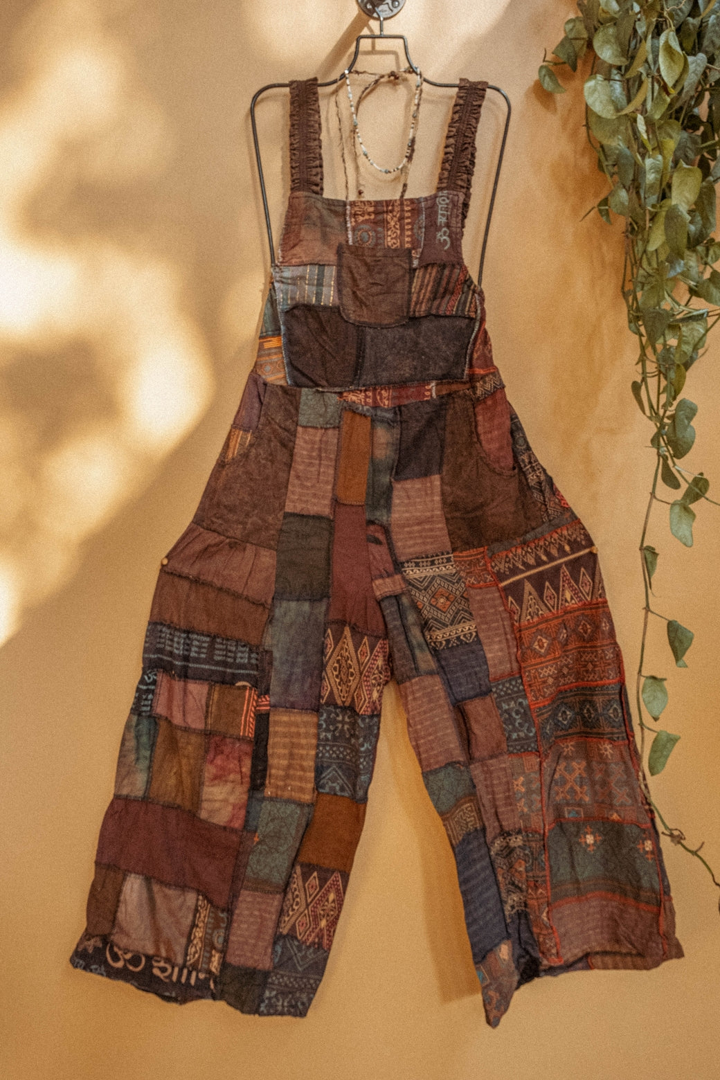 Bohemian Patchwork Overalls