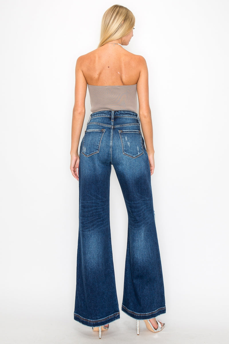 High Waist Vintage Wide Leg Jeans