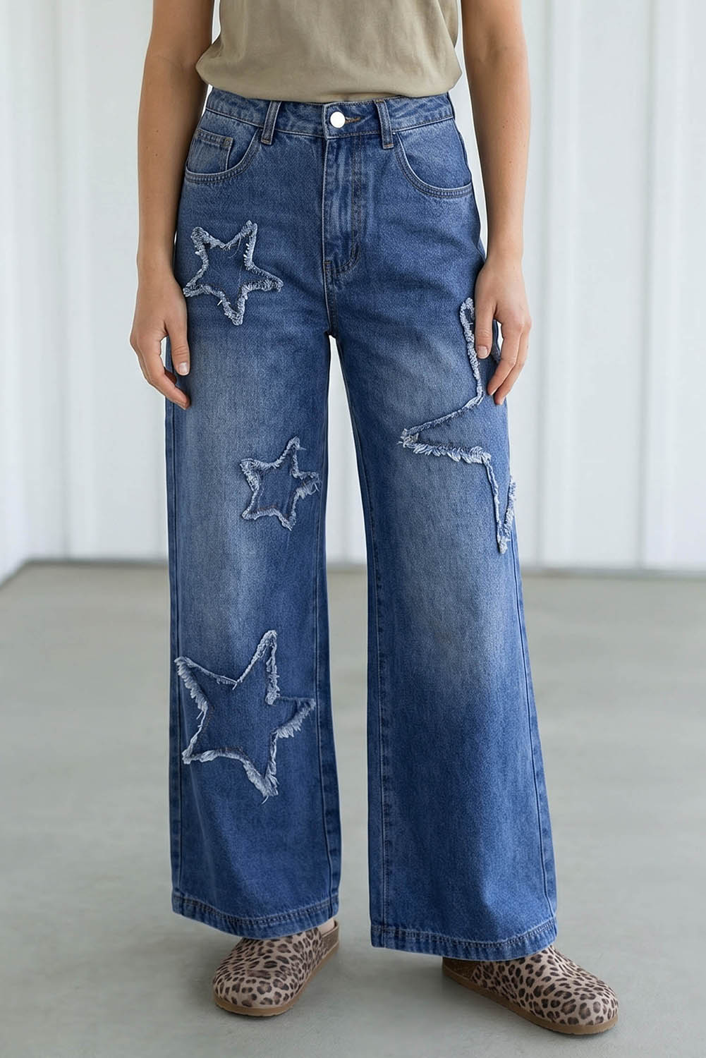 Star-Patch Jeans