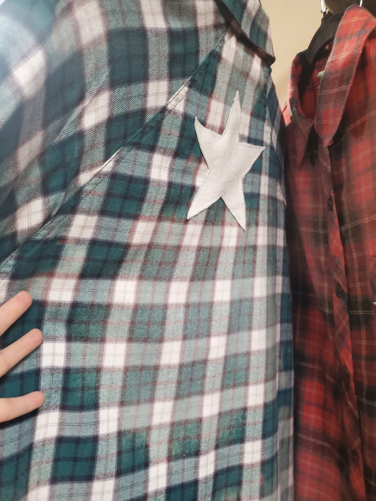 Bleached Flannel/Plaid