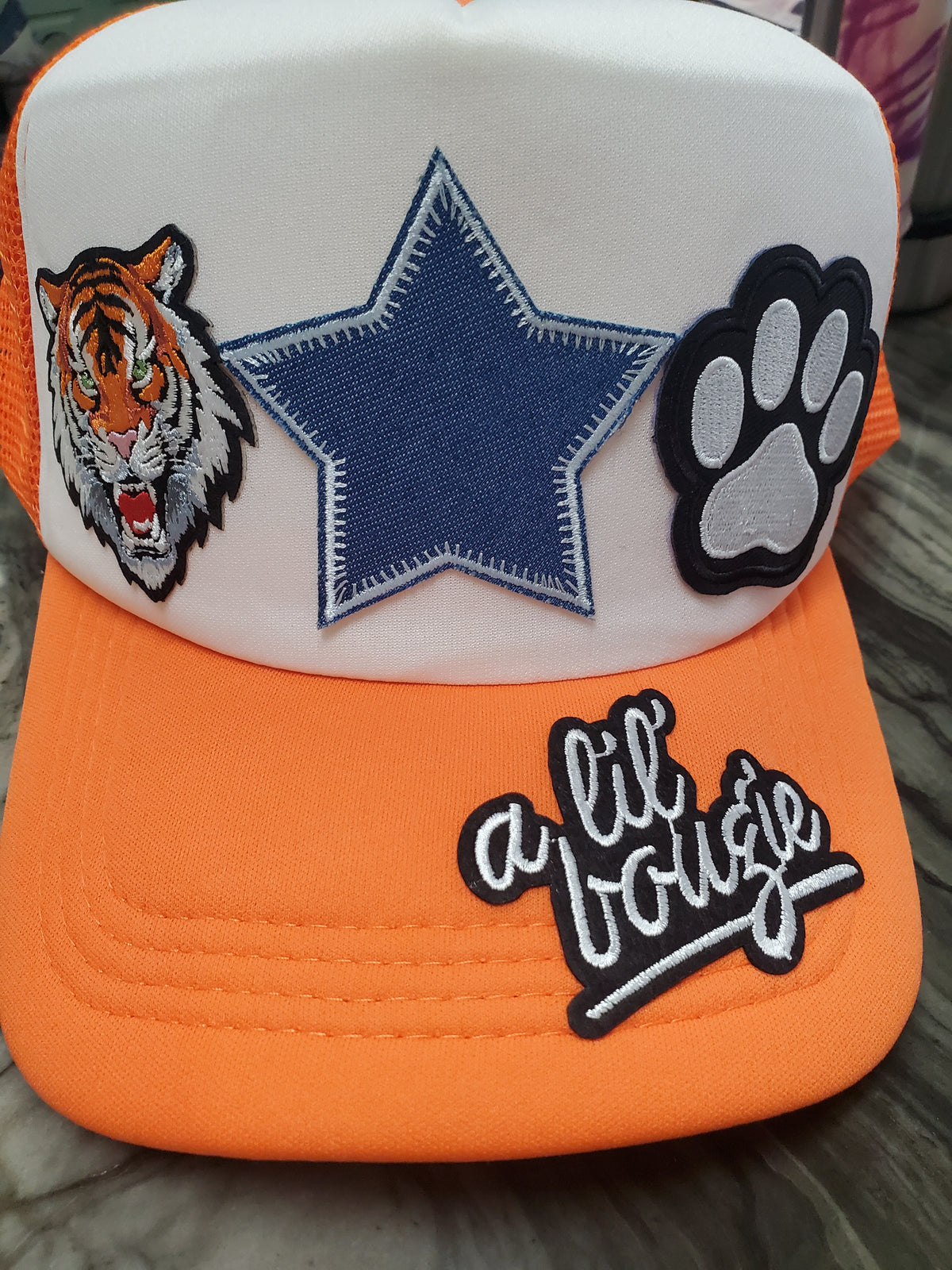 Tiger Trucker Hat with chain