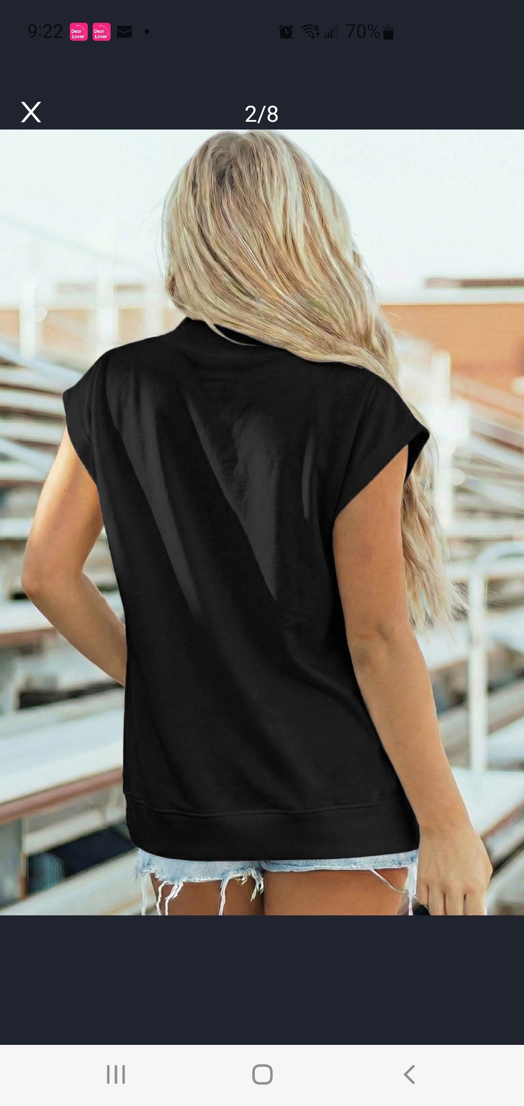 Sleeveless Sequin Football Jersey