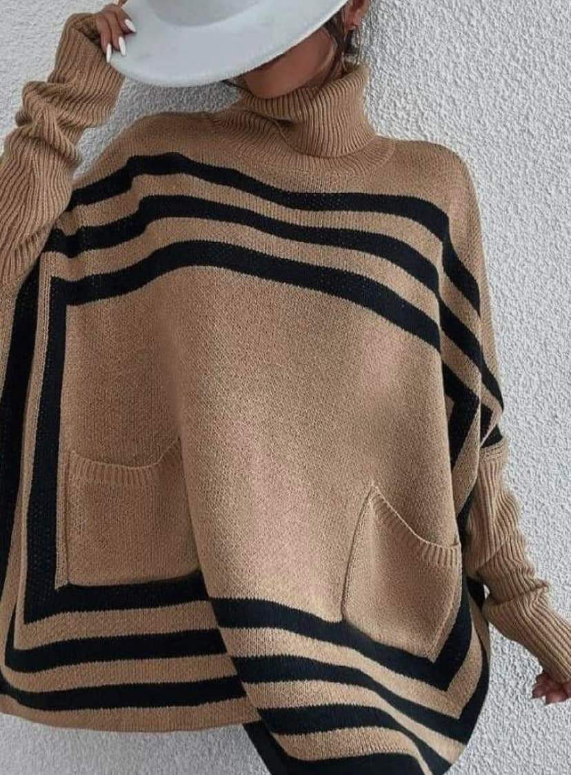 the "Alaina" striped sweater