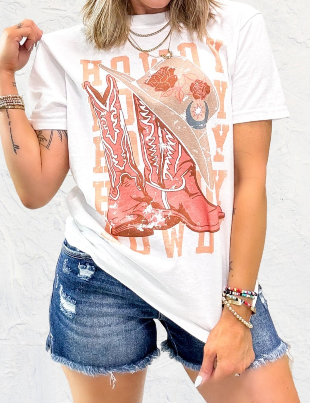 Howdy Boots/ Hat Tshirt