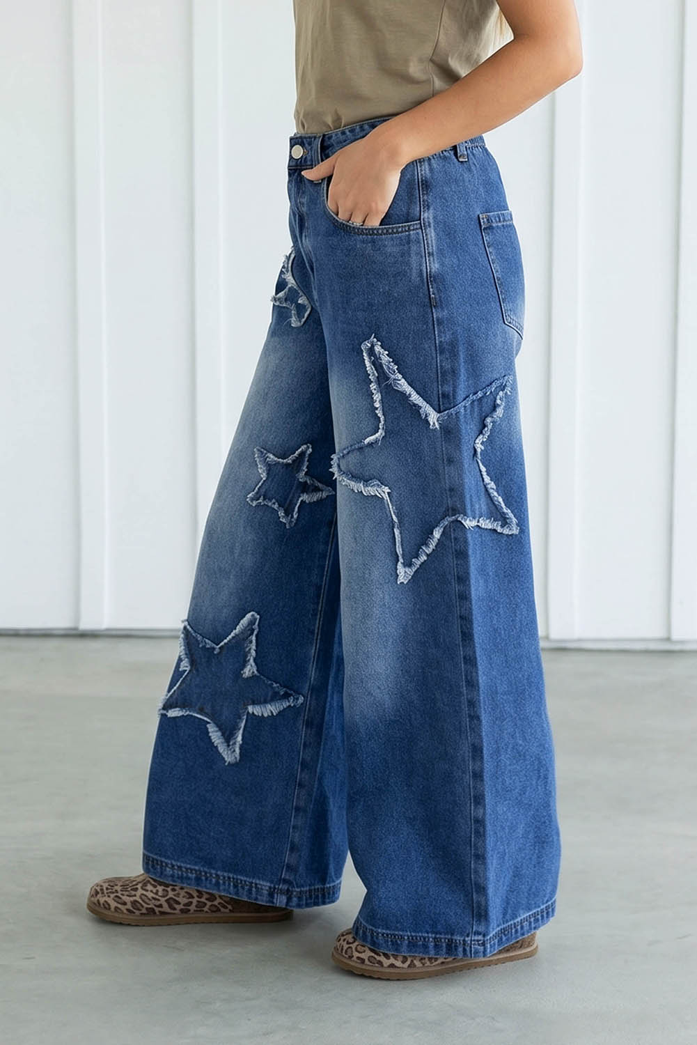 Star-Patch Jeans